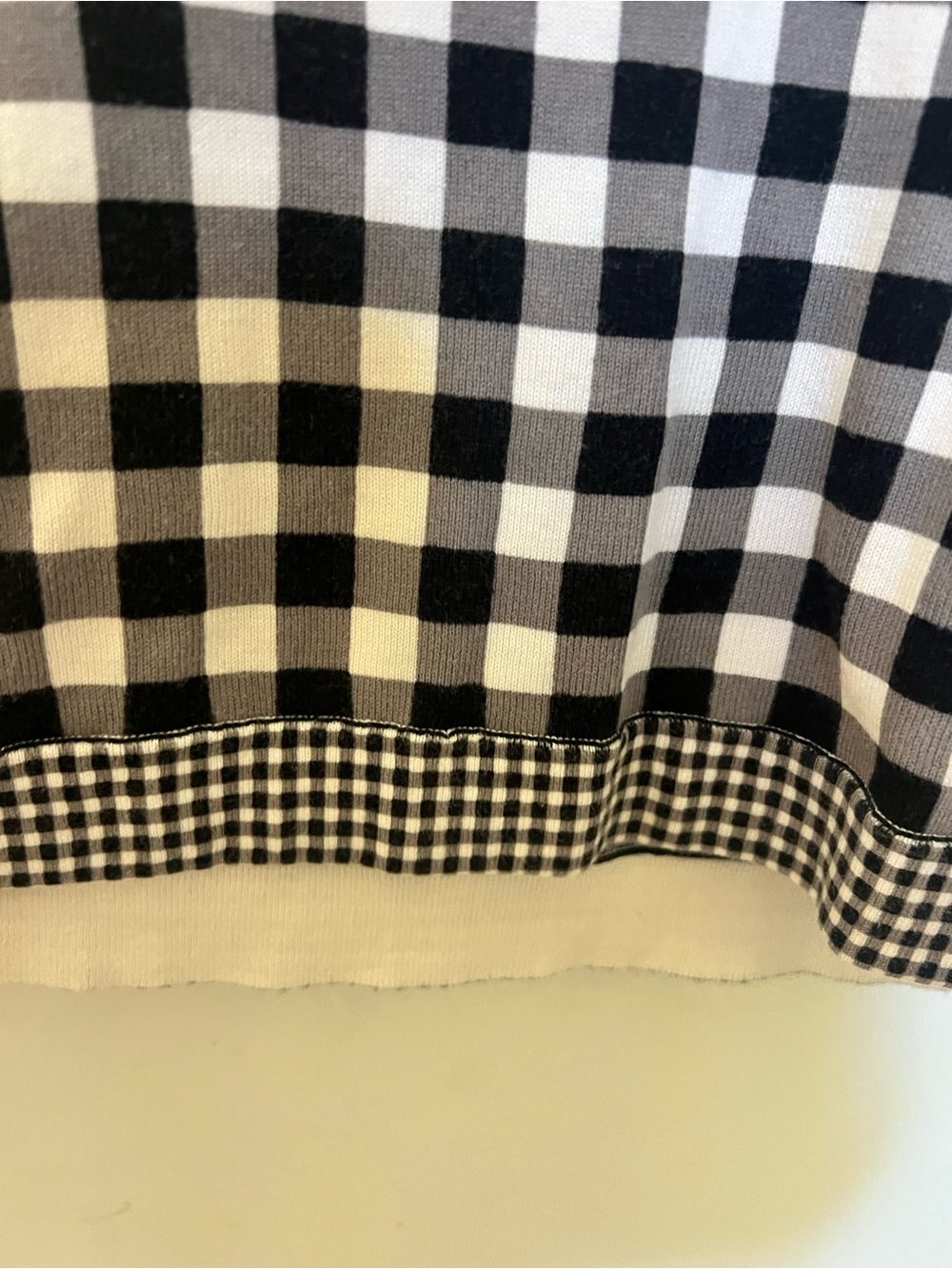 Talbots Black and White Gingham Sleeveless Tank - Picture 3 of 4